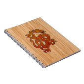 Carnet Un dragon rouge sur le bambou aiment (Côté Droit)