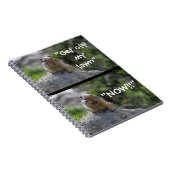 Carnet Un Écureuil Terrestre Drôle Qui Crie Descends De M (Côté Droit)