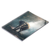 Carnet Un éléphant asiatique dans un défrichement éclairé (Côté gauche)