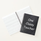 Carnet Un enseignant classique Chalkboard Design Idée cad (Intérieur)