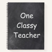 Carnet Un enseignant classique Chalkboard Design Idée cad (Devant)