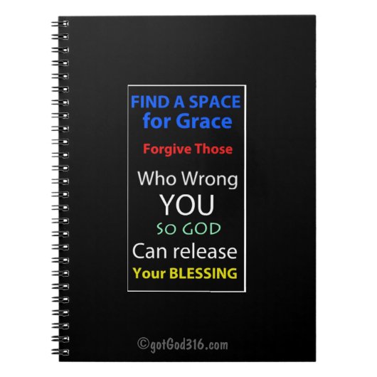 Carnet Un espace pour la grâce gotGod316.com (Devant)