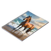 Carnet Un Étonnant Cheval Brown Sur La Plage, (Côté gauche)