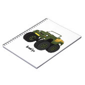 Carnet Un Green Monster truck (Côté gauche)