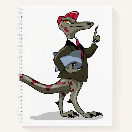 Carnet Un Greffier De Caricature Iguanodon. (Devant)