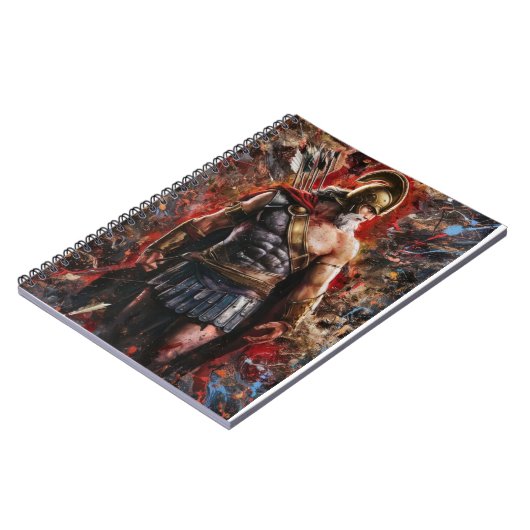 Carnet Un guerrier en position de bataille (Côté gauche)