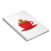 Carnet Un Homme En Pain D'Épice Se Détendre En Coupe Roug (Côté Droit)