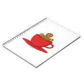 Carnet Un Homme En Pain D'Épice Se Détendre En Coupe Roug (Côté gauche)