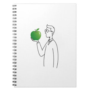 Carnet Un homme minimaliste avec un bouton d'illustration