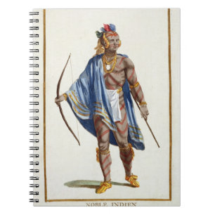 Carnet Un Indien noble de la nation d'Ottawa, 1780 (colou