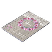 Carnet Un jardin d'amour personnalisé (Côté gauche)