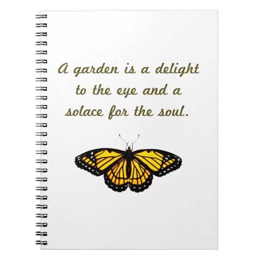 Carnet Un Jardin Est Un Plaisir (Devant)