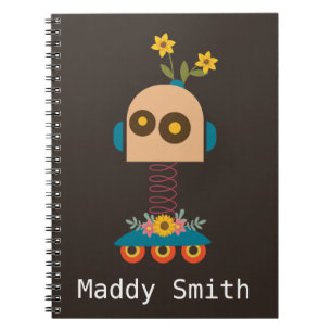 Carnet Un joli robot design pour enfants