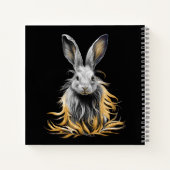 Carnet Un lapin gris génial en feu (Dos)