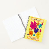 Carnet Un lit floral de fleurs de marguerite  (Intérieur)