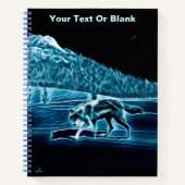 Carnet Un Loup Sur Neige (Devant)