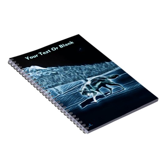 Carnet Un Loup Sur Neige (Côté Droit)