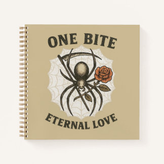 Carnet Un Maigre Amour Éternel Araignée Gothique Hallowee