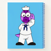 Carnet Un marin de la marine Pachycephalosaurus Dinosaur. (Dos)