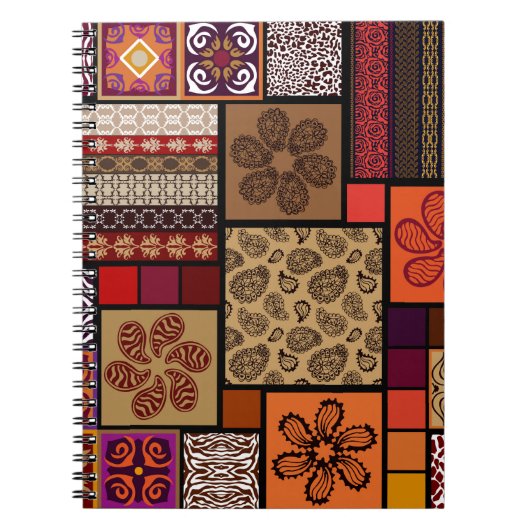 Carnet Un méga jeu créatif de motifs sans couture inspiré (Devant)