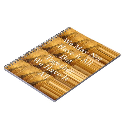 Carnet Un message inspirant avec la conception africaine (Côté gauche)