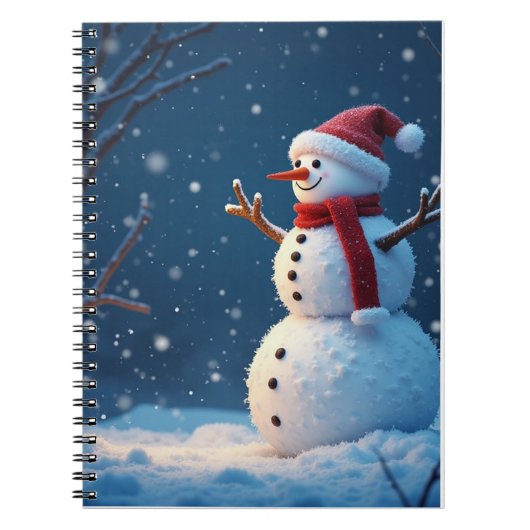 Carnet Un mignon bonhomme de neige et Noël (Devant)