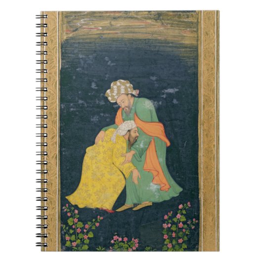 Carnet Un mollah se prosternant devant un homme dans la (Devant)