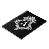 Carnet Un monogramme initial (Côté gauche)