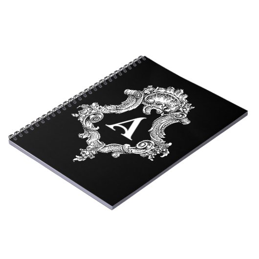 Carnet Un monogramme initial (Côté gauche)