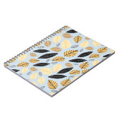 Carnet Un motif sans couture des feuilles d'automne sur l (Côté gauche)