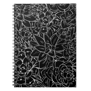 Carnet Un motif sans couture succulent. Design vintage fl