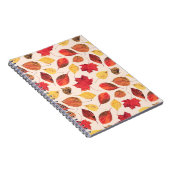 Carnet Un motif sans faille créé à partir de feuilles rée (Côté Droit)