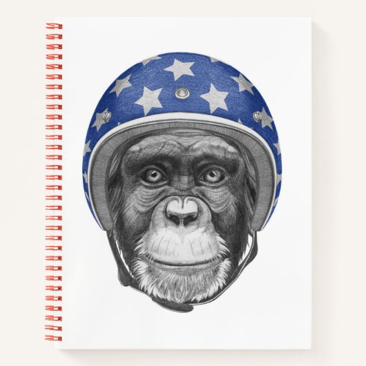 Carnet Un motocycliste Chimpanzé (Devant)