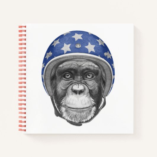 Carnet Un motocycliste Chimpanzé (Devant)