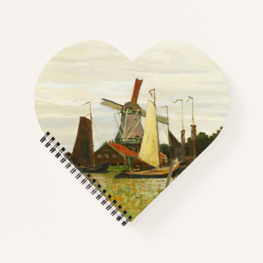 Carnet Un moulin à vent à Zaandam Claude Monet (Devant)