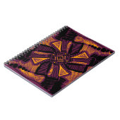 Carnet Un ornement carré universel lumineux. Lignes, tach (Côté gauche)