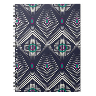 Carnet Un ornement motif sans charme. Style géométrique