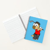 Carnet Un Pachycéphalosaure Dinosaure Jouer Golf. (Intérieur)