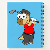 Carnet Un Pachycéphalosaure Dinosaure Jouer Golf. (Dos)