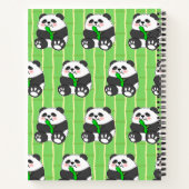 Carnet Un Panda Bébé Mignonne Mangeant Stalk Bambou (Dos)