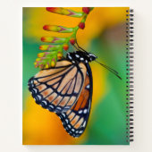 Carnet Un papillon amiral sur des fleurs (Dos)
