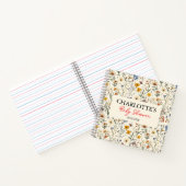 Carnet Un petit Baby shower de fille Fleur sauvage (Intérieur)
