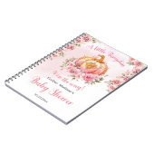 Carnet Un petit citrouille est sur le chemin rose et or f (Côté gauche)