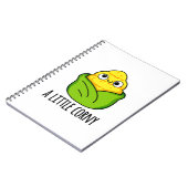 Carnet Un Petit Coin Marron Drôle Bébé Pun De Maïs (Côté gauche)