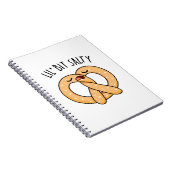 Carnet Un peu de sel Blague drôle de pretzel (Côté Droit)