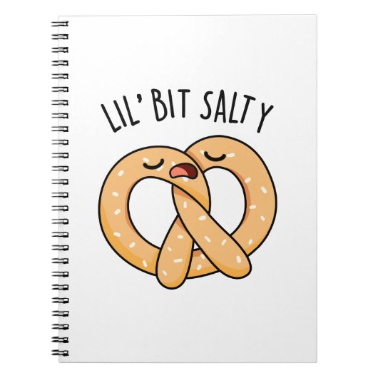 Carnet Un peu de sel Blague drôle de pretzel (Devant)