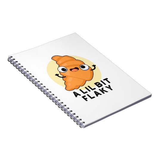 Carnet Un peu feuilleté Blague de croissant pâtisserie dr (Côté Droit)