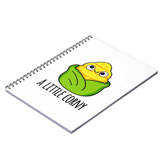 Carnet Un peu ringard, bébé maïs drôle jeu de mots  (Côté gauche)