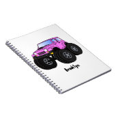 Carnet Un Pink Monster Cartoon (Côté Droit)