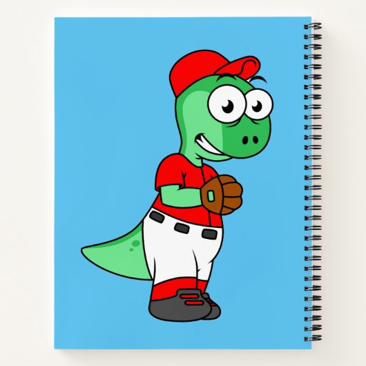 Carnet Un Pitcher De Baseball Pachycephalosaurus. (Dos)